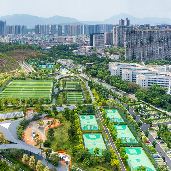 地鐵16號線龍城公園停車場上蓋及周邊區域景觀恢復工程園建及綠化工程